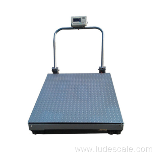 Foldable Electronic Floor Scale With Wheels